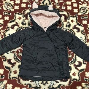 Me Jane Mini Cream Faux Fur Jacket